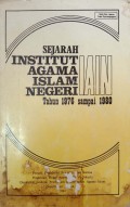 Sejarah Institut  Agama Islam Negeri IAIN : Tahun 1976-1980